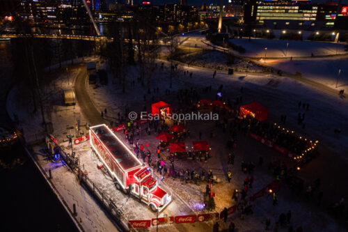 Coca Cola -joulurekka Tampereella