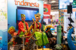 Indonesian osasto matkamessuilla