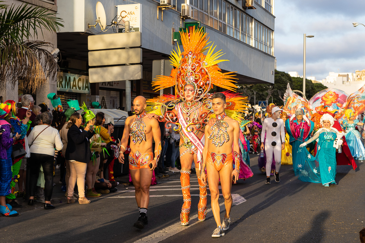 Las Palmasin karnevaalien 2020 suuri kulkue, homot