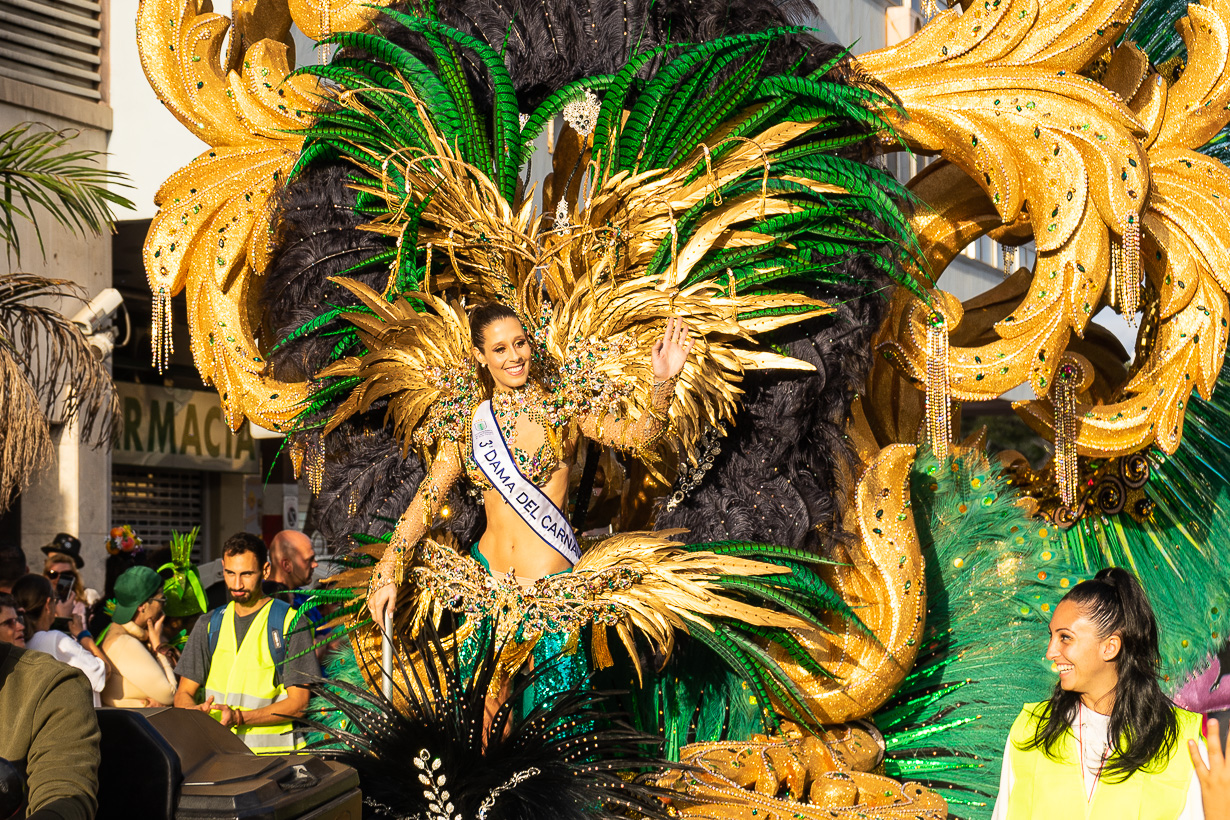 Las Palmasin karnevaalien kuningattaren kolmas perintöprinsessa.