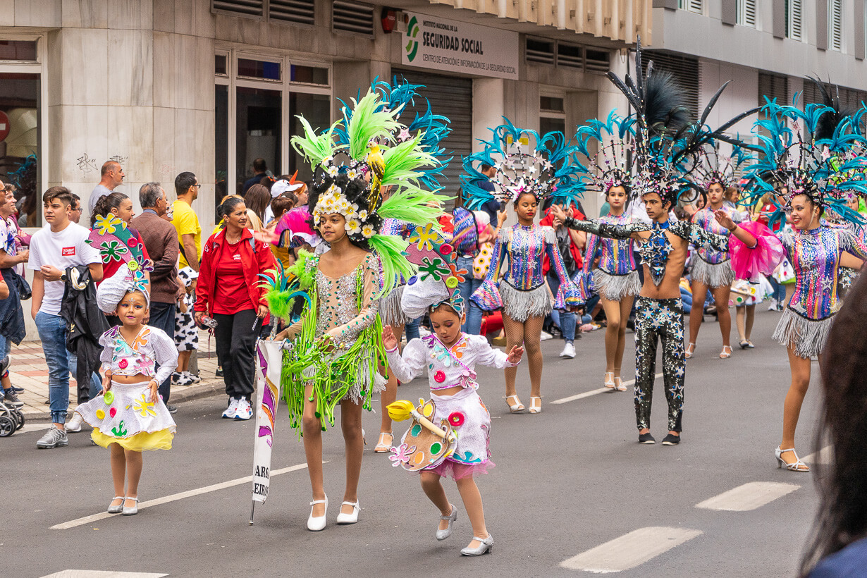 Las Palmasin karnevaalien 2020 lasten kulkue