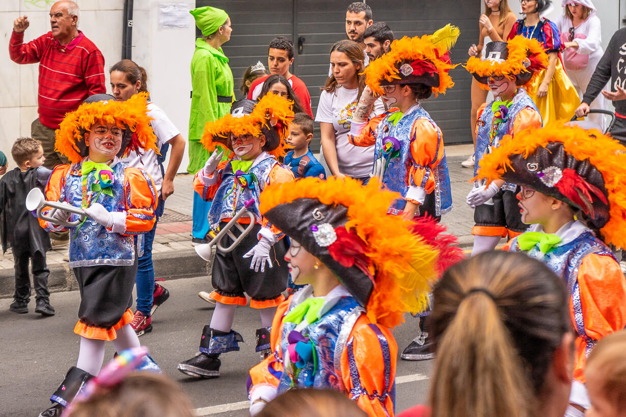 Las Palmasin karnevaalien 2020 lasten paraati