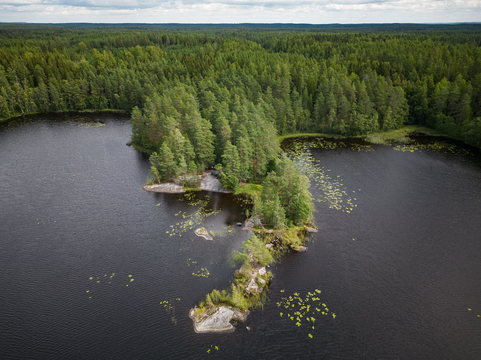 Saarijärven laavu ja Saarijärvi, Kintulammin retkeilyalue.