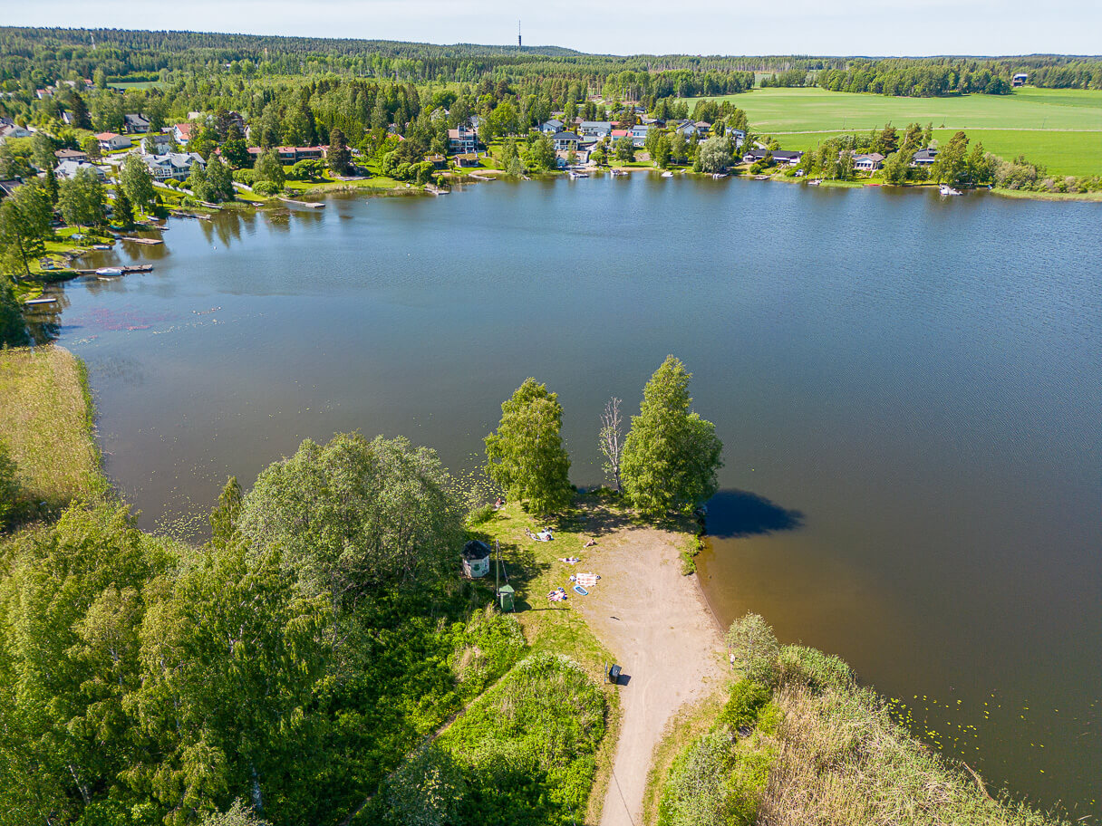 Tampereen Ryydynpohjan uimaranta, ilmakuva