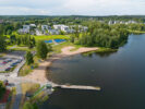 Ylöjärven Räikän uimaranta ilmakuvassa