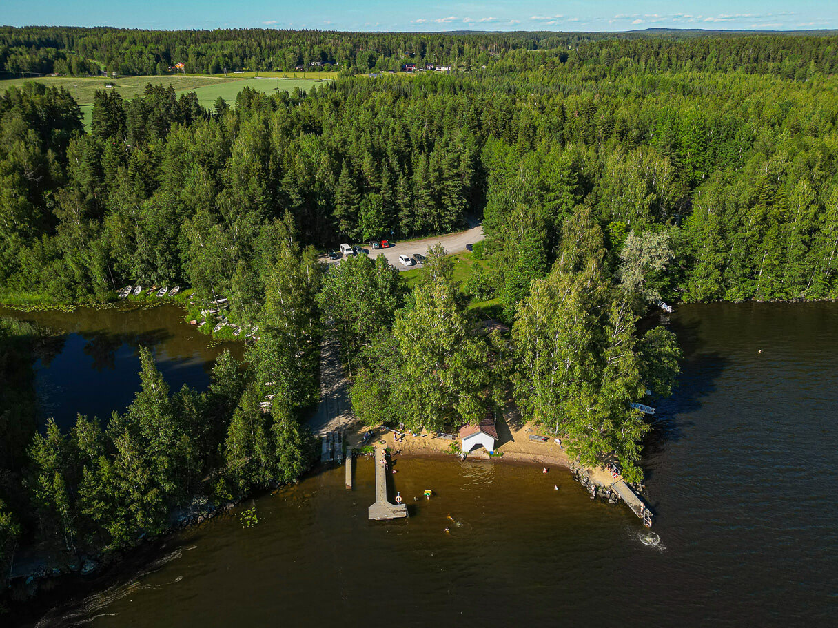Lempäälän uimarannat: Typyn uimaranta, ilmakuva