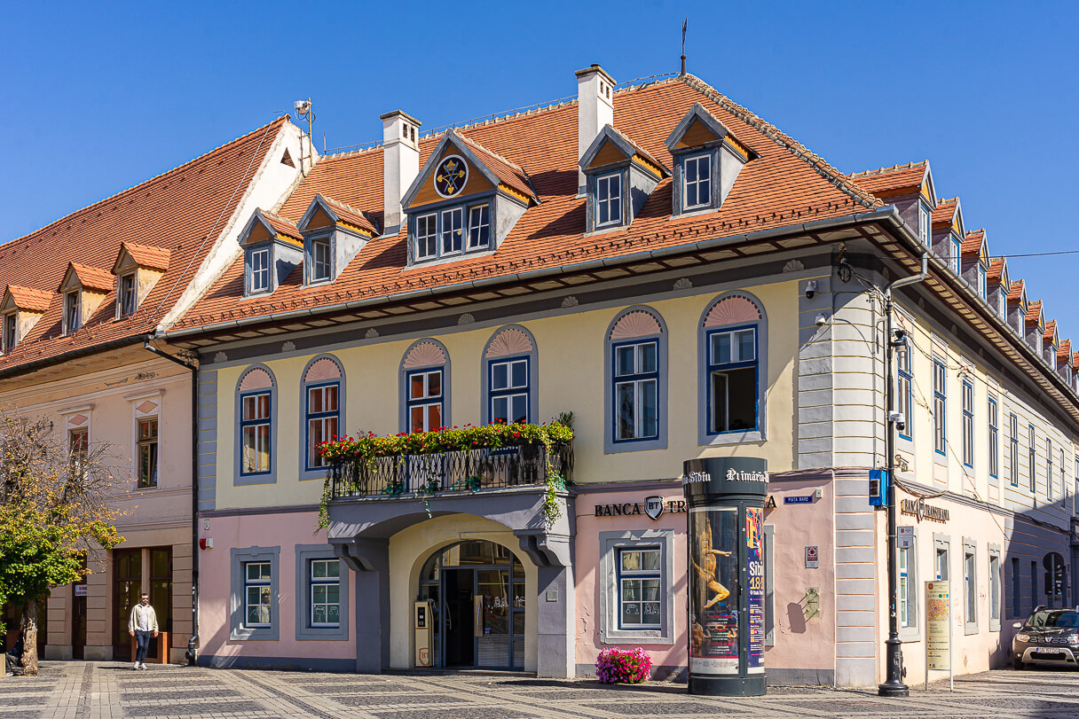 Lutschin talo Sibiussa on historiallinen monumentti 1400-luvulta.