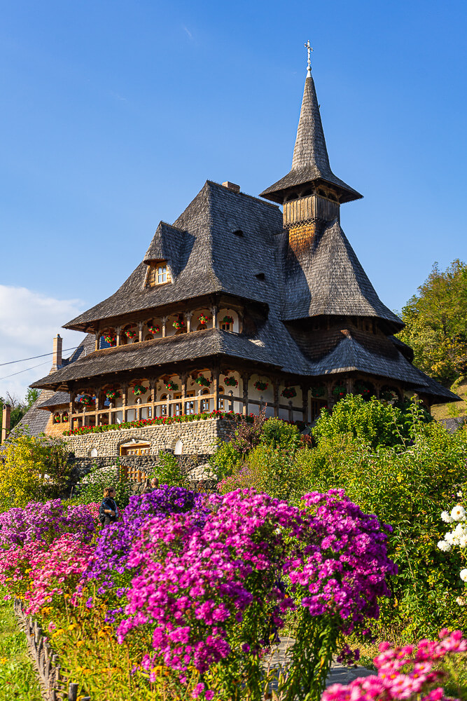 Barsanan luostarin kukat, Pohjois-Romania.